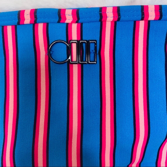 SOLID & STRIPED The LuLu Blue Pink Stripe Bikini Swim Bottom Size XS NWT - Picture 6 of 12